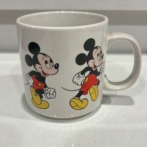 Vintage 1970s / 1980s Disney Mug Mickey Mouse Coffee Cup Collectible Korea